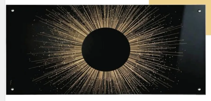 obrazek 1 Luksusowy obraz na szkle przedstawiający Słońce 80х40 cm