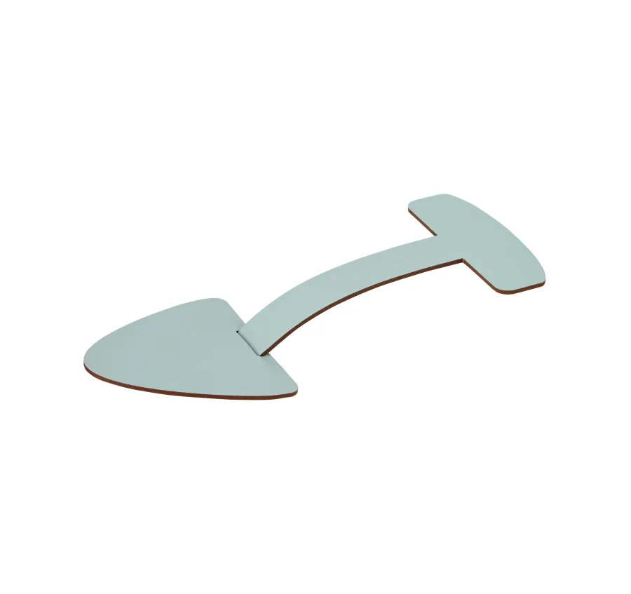 obrazek 2 Stylowy zestaw prawideł do butów w kolorze jasnobłękitnym i liści eukaliptusa