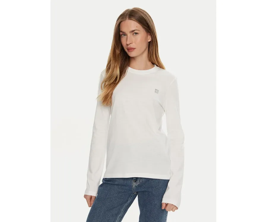 obrazek 1 Calvin Klein Jeans Bluzka J20J224549 Biały Regular Fit