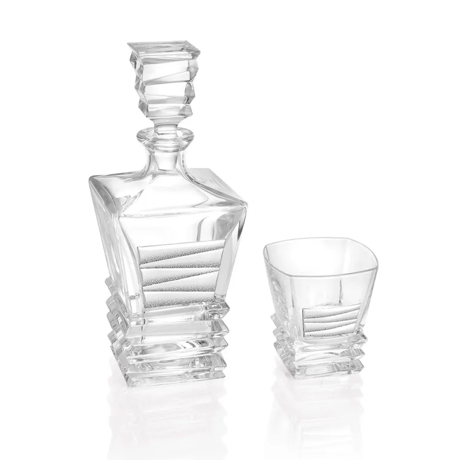 obrazek 1 Posrebrzany zestaw do degustacji whisky