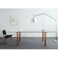 Picture Luxurious extendable table with wooden legs - Tonelli Design