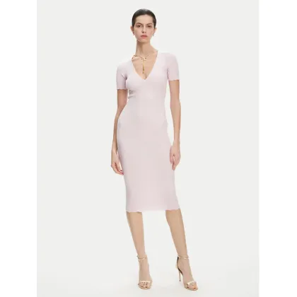 Zdjęcie Elisabetta Franchi Sukienka dzianinowa AM-53S-51E2 Różowy Slim Fit