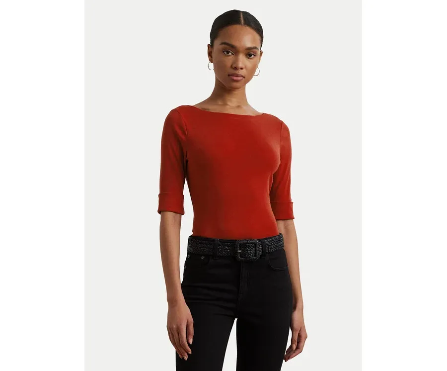 obrazek 1 LAUREN RALPH LAUREN Bluzka 200654963193 Czerwony Slim Fit