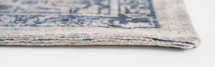 obrazek 5 Stylowy niebieski dywan klasyczny - BLUE BORDER 8670