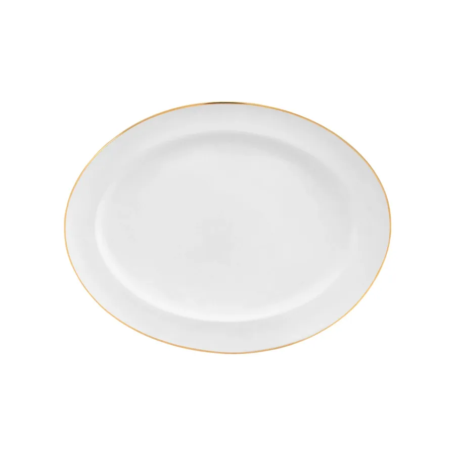 obrazek 1 Uroczy porcelanowy owalny półimek 29 cm - Porcel