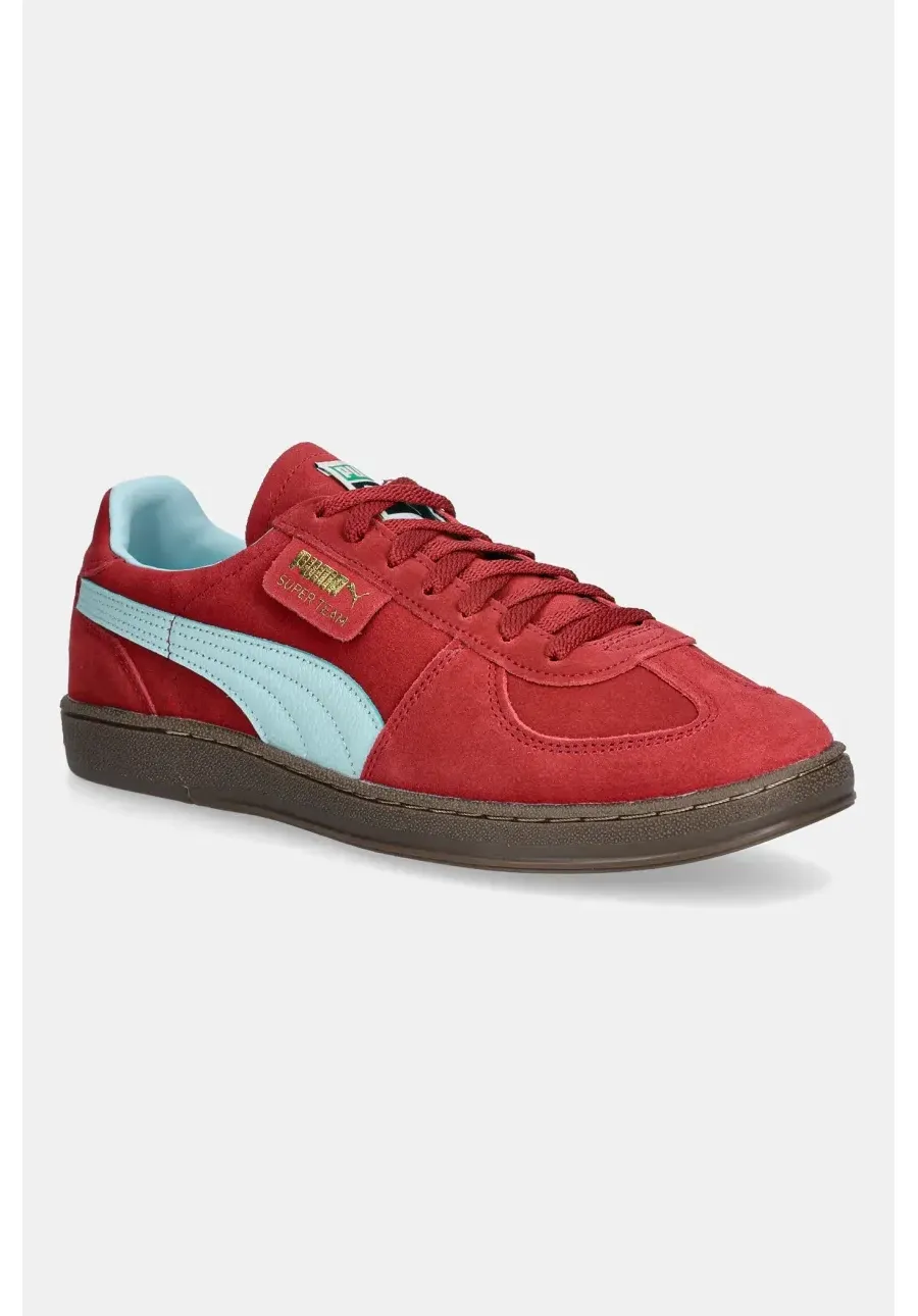 obrazek 1 Puma sneakersy zamszowe Super Team SD męskie kolor bordowy 398528