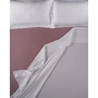 Zdjęcie Trwałe włoskie prześcieradło Rodio z satyny bawełnianej