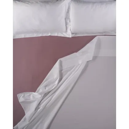 Zdjęcie Trwałe włoskie prześcieradło Rodio z satyny bawełnianej