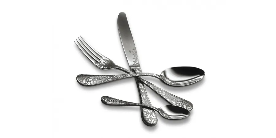 obrazek 1 Designerski 51-elementowy włoski komplet sztućców Casablanca