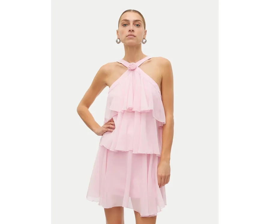 obrazek 1 Vero Moda Sukienka koktajlowa Felicia 10329767 Różowy Regular Fit
