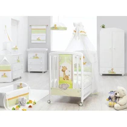 Zdjęcie Wyśmienite łóżeczko niemowlęce z motywem zwierząt - Italbaby