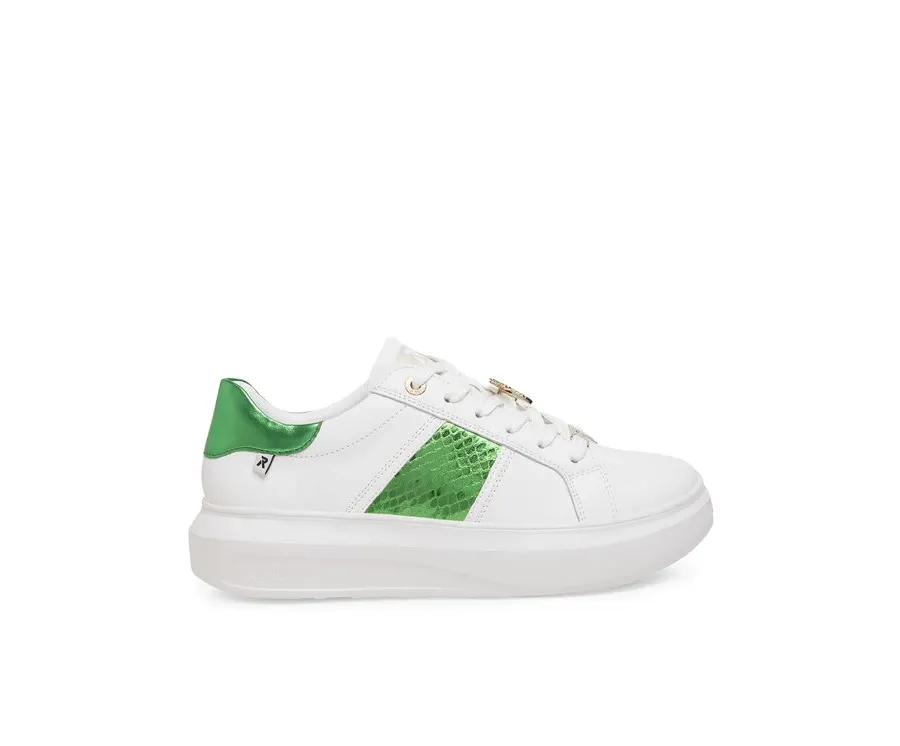 obrazek 1 Rieker Revolution Lifestyle Sneakersy W1202-81 Biały