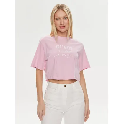 Zdjęcie Guess T-Shirt Dakota V4GI13 JA914 Różowy Boxy Fit