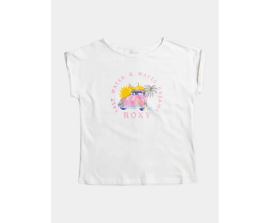 obrazek 1 Roxy T-Shirt Trouble Fr Me A Tees ERGZT03994 Biały Regular Fit