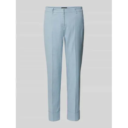 Zdjęcie Spodnie lniane o kroju regular fit ze szlufkami na pasek model ‘KRYSTAL’