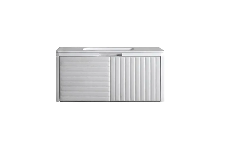 obrazek 1 Elegancka, biała szafka łazienkowa BOSTON z misą - Collecion Alexandra