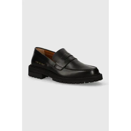 Zdjęcie Common Projects mokasyny skórzane Loafer with Tread Sole męskie kolor czarny 2420