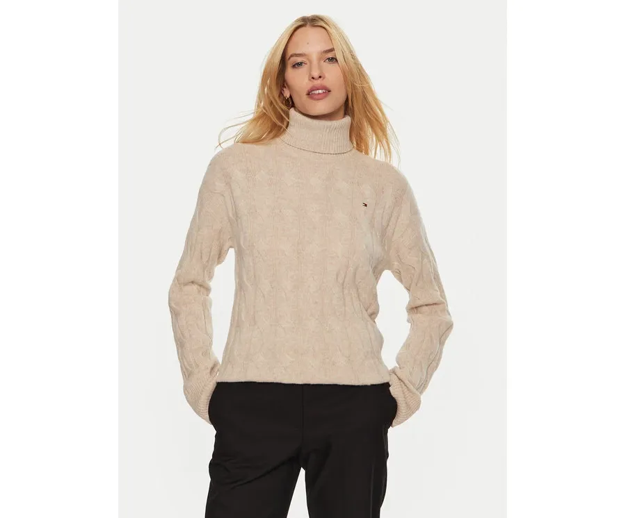 obrazek 1 Tommy Hilfiger Golf WW0WW43102 Beżowy Regular Fit