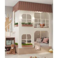Picture An original set of furniture for a children's room in the style of a small village