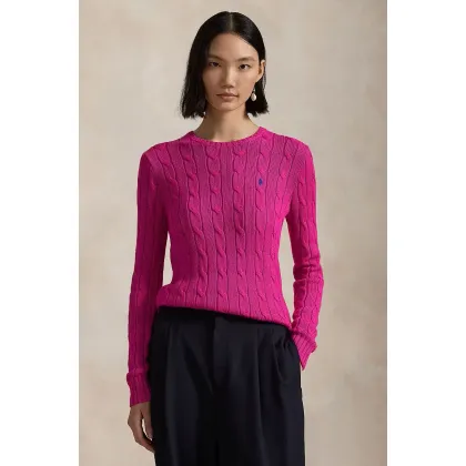 Zdjęcie Polo Ralph Lauren sweter bawełniany kolor różowy 211891640