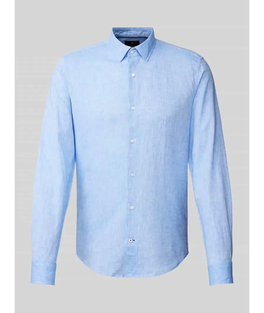 obrazek 1 Koszula biznesowa o kroju slim fit w jednolitym kolorze