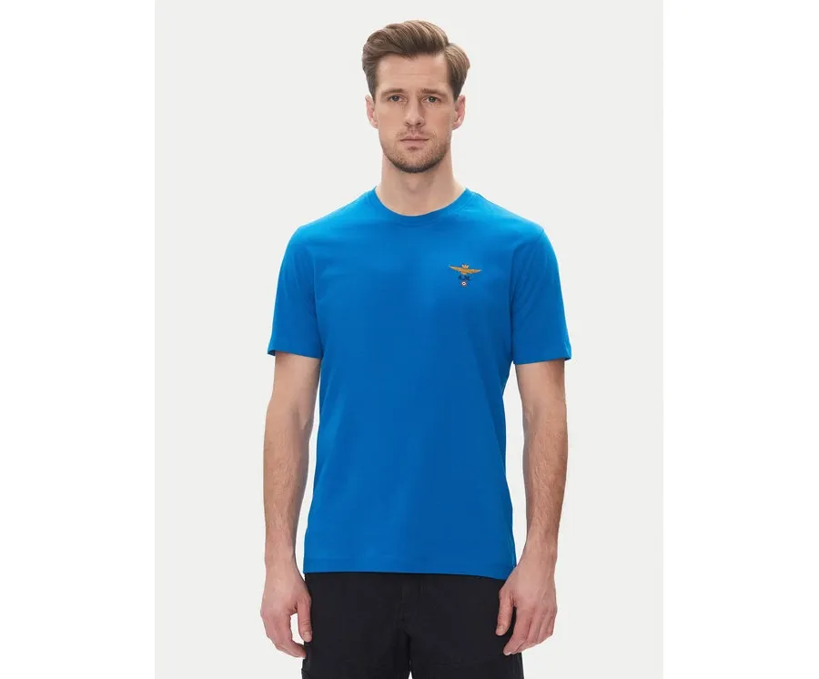 obrazek 1 Aeronautica Militare T-Shirt 251TS1580J372 Niebieski Regular Fit