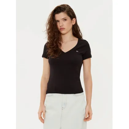 Zdjęcie Tommy Jeans T-Shirt DW0DW20458 Czarny Slim Fit