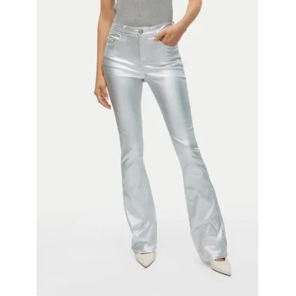 Zdjęcie Vero Moda Spodnie materiałowe Flash 10329072 Srebrny Flared Fit