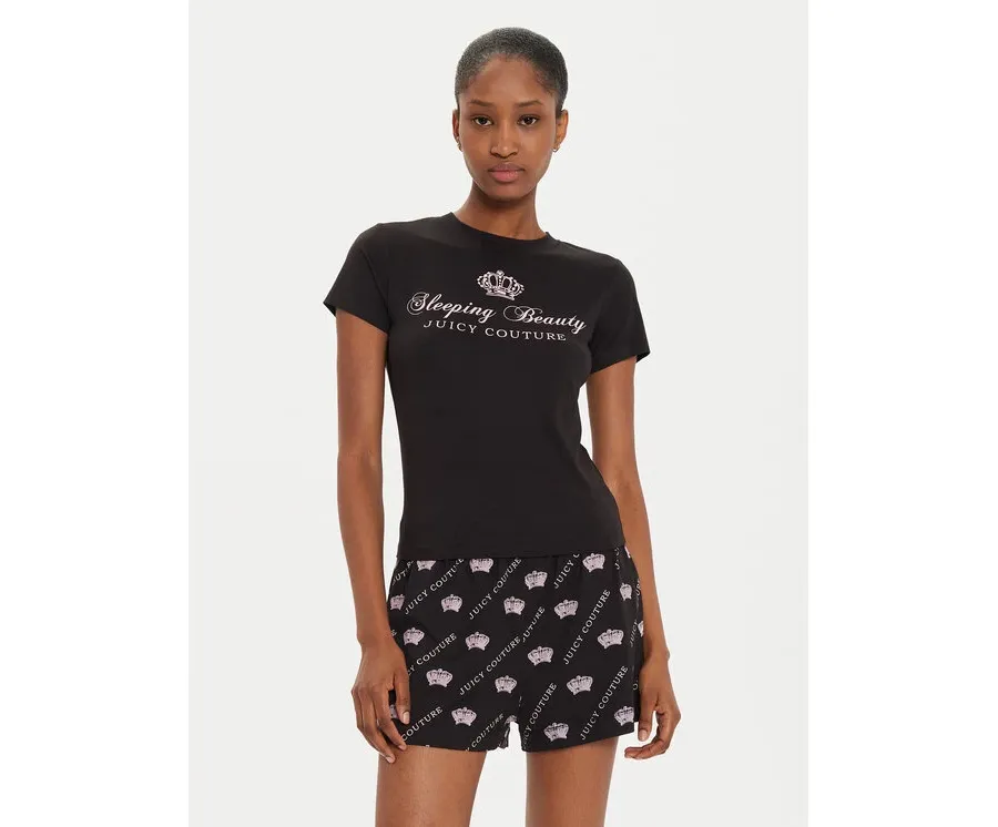obrazek 1 Juicy Couture Piżama Binky & Buzz JCLPJ224511 Czarny Relaxed Fit