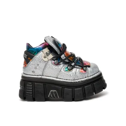 Zdjęcie NEW ROCK Sneakersy M-106-C52 Srebrny