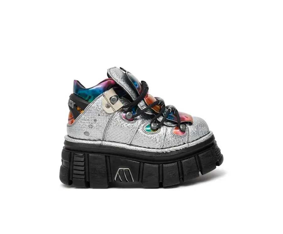 obrazek 1 NEW ROCK Sneakersy M-106-C52 Srebrny