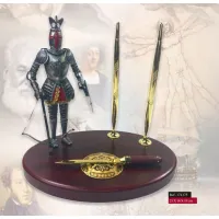 Zdjęcie Stylowy zestaw na biurko z figurką łucznika