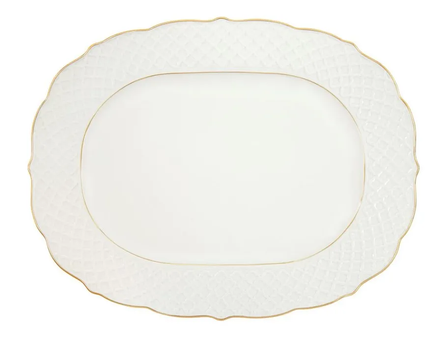 obrazek 1 Wyjątkowy talerz, półmisek owalny z porcelany