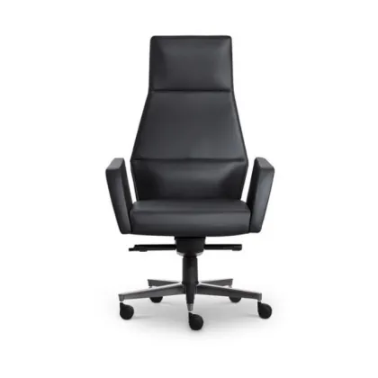 Zdjęcie Solidny skózany fotel biurowy od włoskiego producenta
