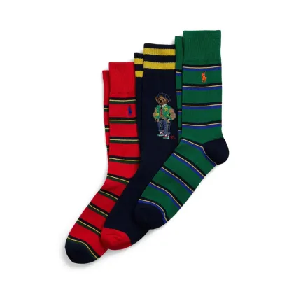 Zdjęcie Polo Ralph Lauren skarpetki 3-pack męskie kolor szary 449958860