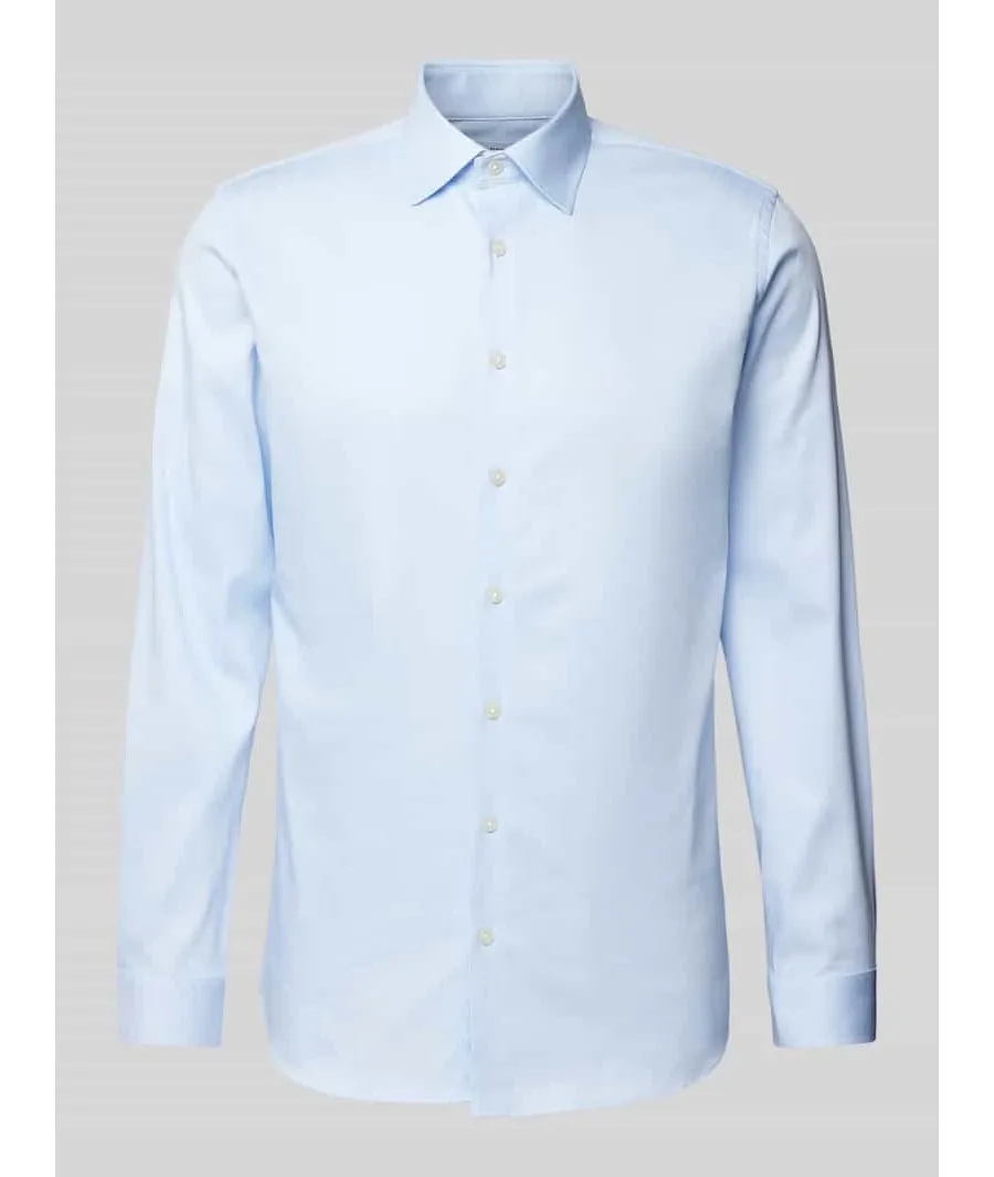 obrazek 1 Koszula biznesowa o kroju slim fit z kołnierzykiem typu kent