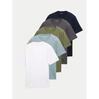 Zdjęcie Tom Tailor Komplet 5 t-shirtów 1047052 Kolorowy Regular Fit