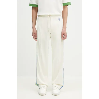 Zdjęcie Drôle de Monsieur spodnie dresowe Le Track Pants Tresse męskie kolor beżowy z aplikacją G-SP007-PL135-OW