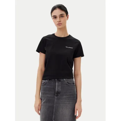 Zdjęcie KARL LAGERFELD T-Shirt A2W17097 Czarny Regular Fit