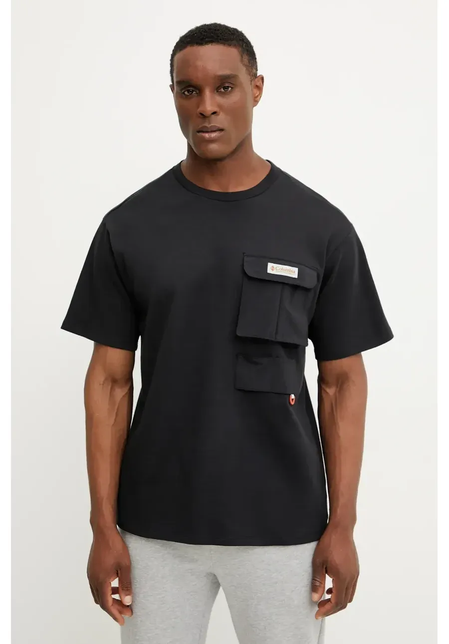 obrazek 1 Columbia t-shirt Cove Beach męski kolor czarny z aplikacją 2126091