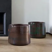 Picture Minimalist clay flower pot - Atelier Vierkant