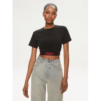 Zdjęcie Hugo T-Shirt Logo 50520497 Czarny Relaxed Fit HUGO