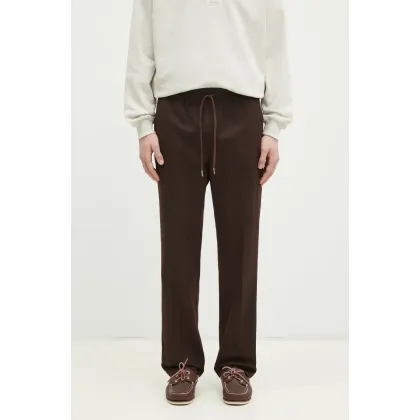 Zdjęcie Drôle de Monsieur spodnie z domieszką wełny Le Pantalon Droit Laine męskie kolor brązowy proste F-BP152-PL127-DBN