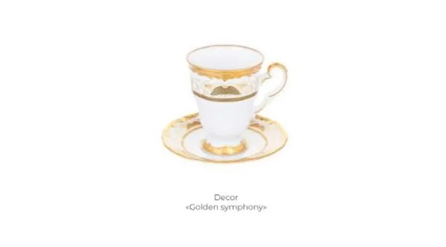 obrazek 1 Zestaw filiżanka i spodek z porcelany