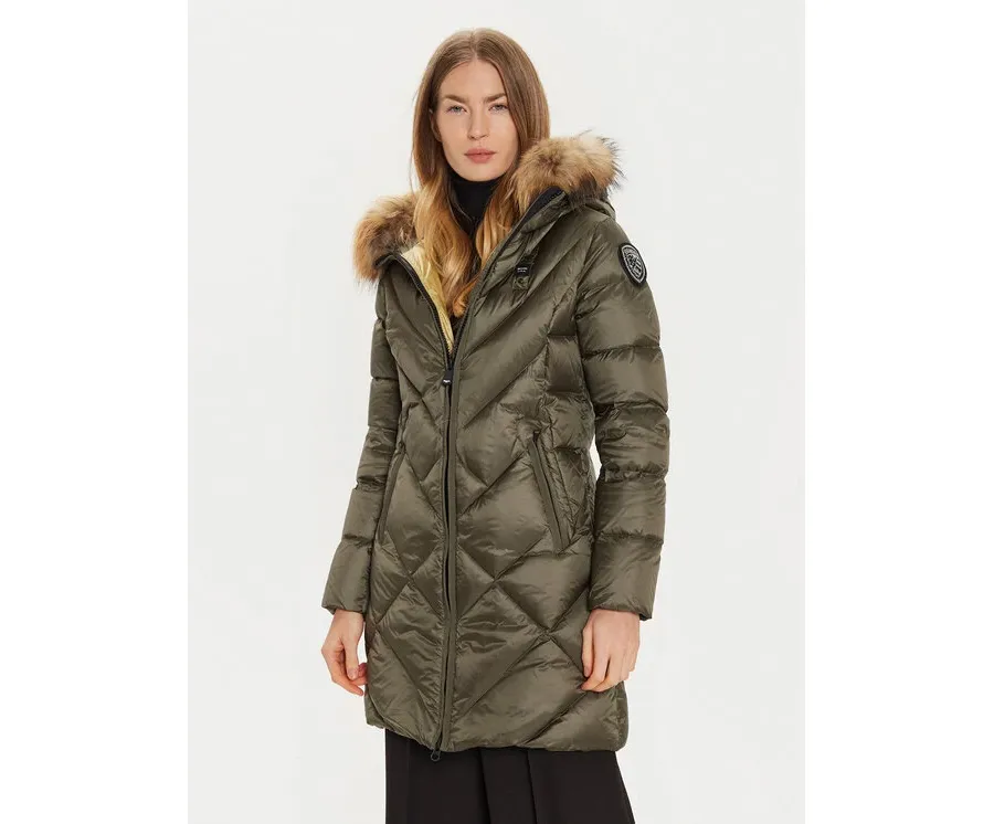 obrazek 1 Blauer Kurtka puchowa 24WBLDK03052 Khaki Regular Fit