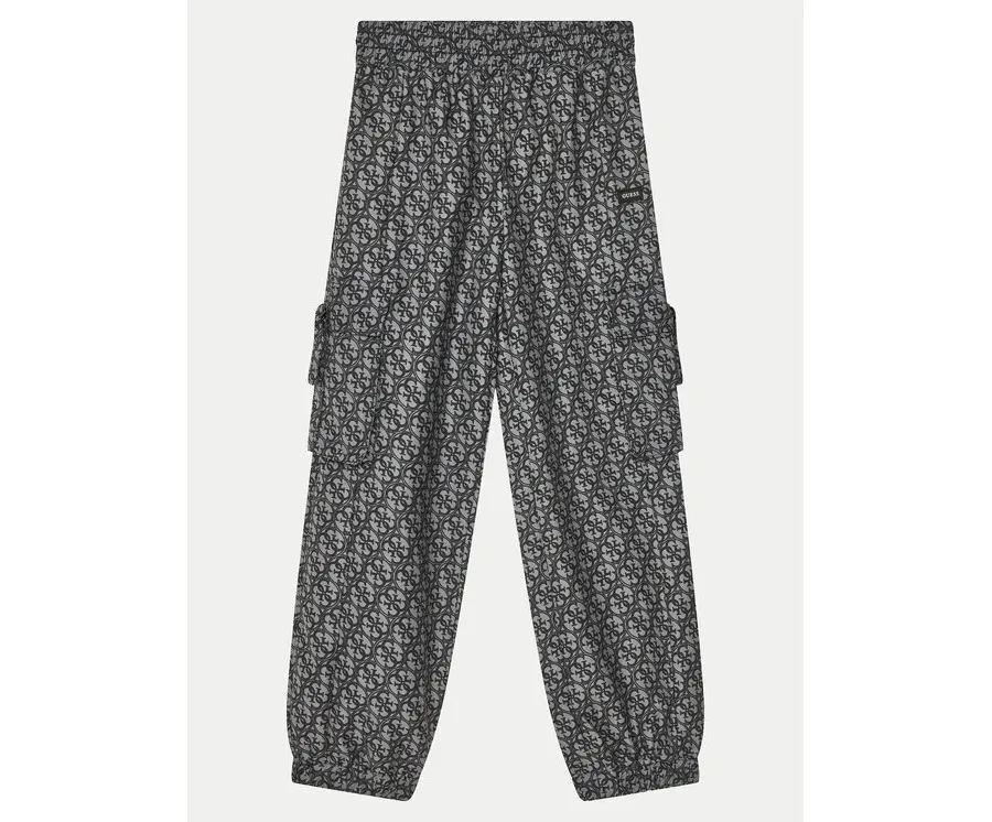 obrazek 1 Guess Spodnie materiałowe J5RB09 WH2K0 Czarny Cargo Fit