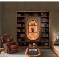 Picture Built-in, free-standing display cabinet for an exclusive living room - Mascheroni