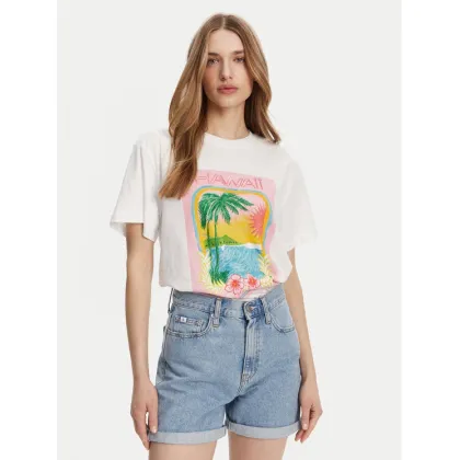Zdjęcie Roxy T-Shirt ERJZT05899 Biały Relaxed Fit
