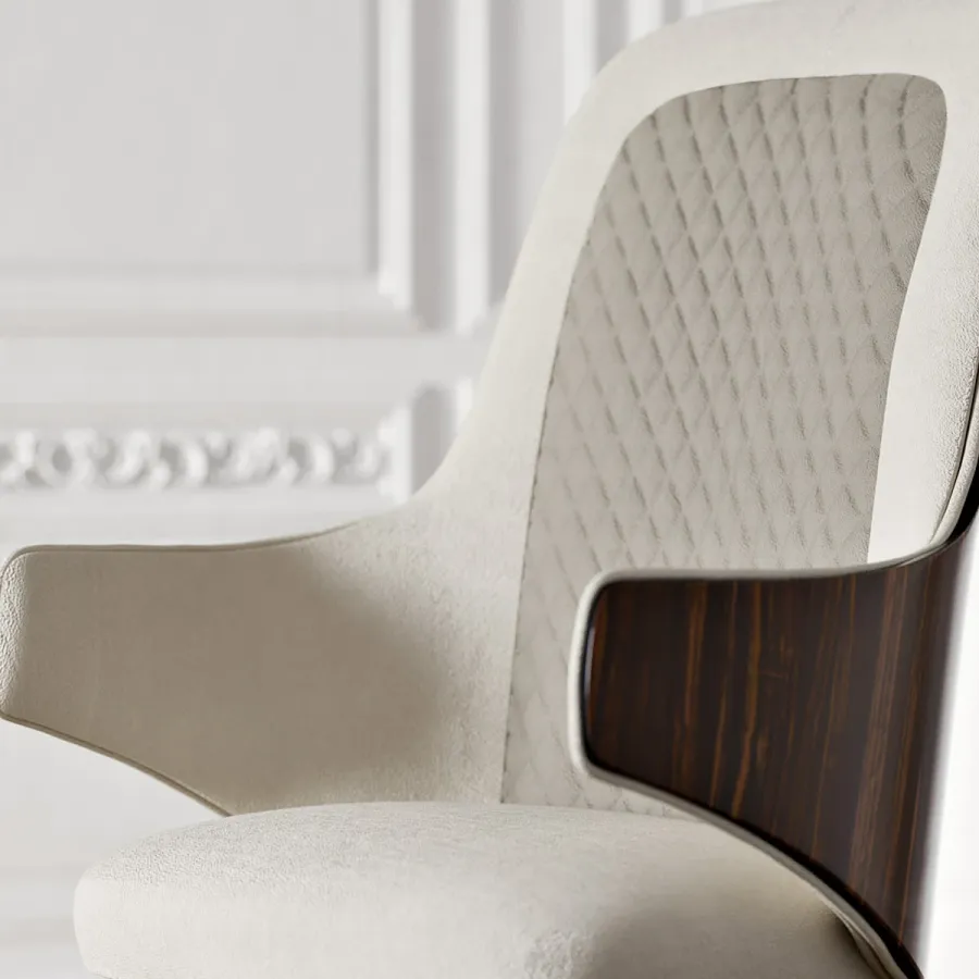 obrazek 13 Eleganckie biurowe krzesło w stylu modernistycznym - prosto z Włoch