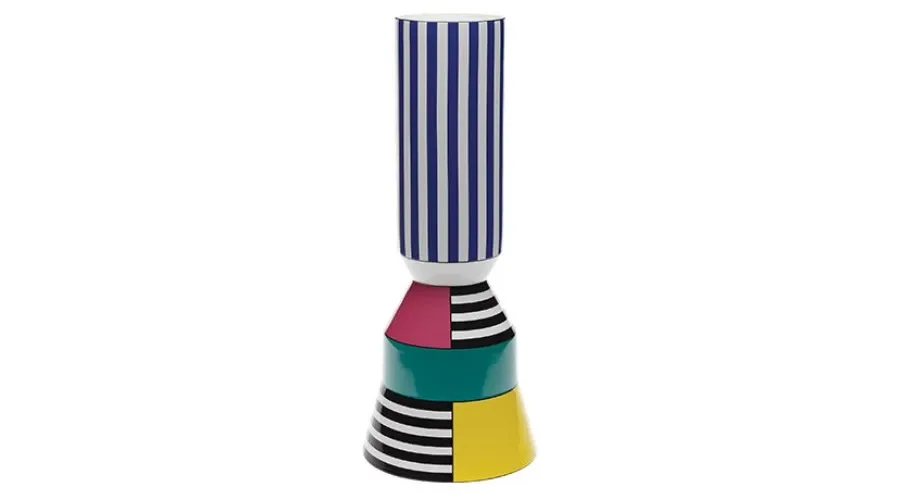 obrazek 1 Awangardowy ceramiczny wazon z geometrycznym motywem ozdobnym - Byfly